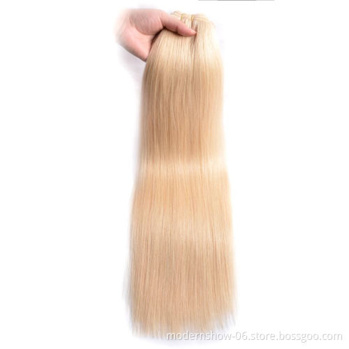 Wholesale Virgin Hair Vendors Silk Straight Black #4 #18 #613 Piano Color Peruvian Human Hair Weft
